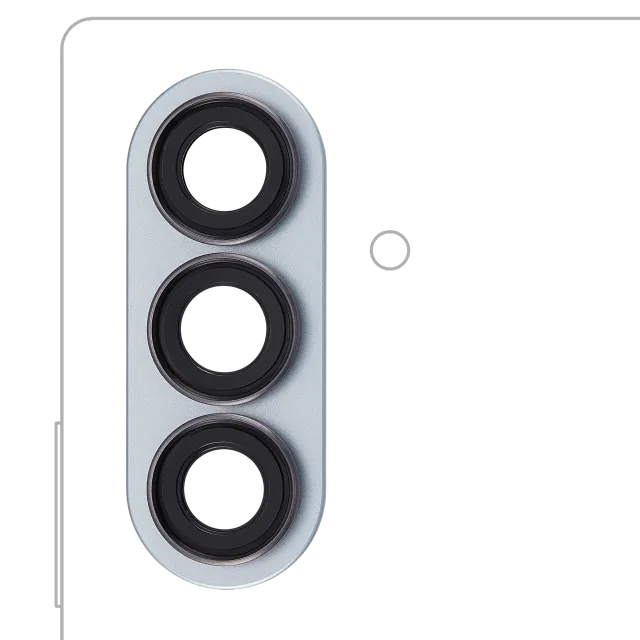 Sklíčko zadní kamery s bezel ring pro Samsung Galaxy Z Fold 7 (Mint)
