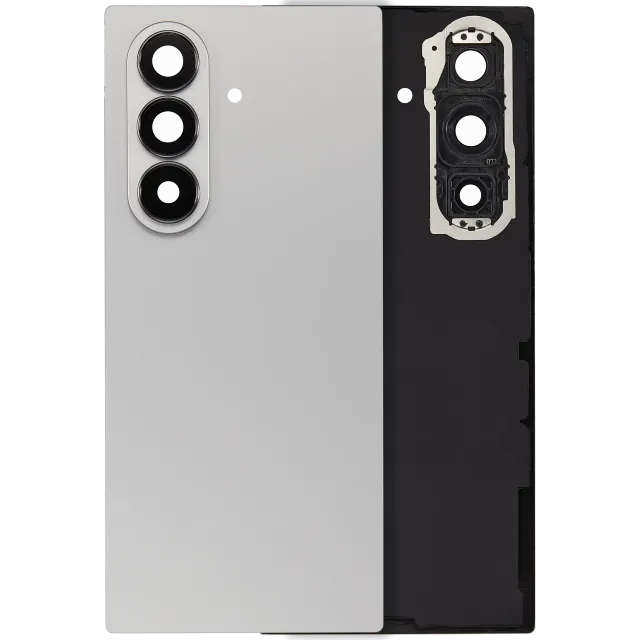 Zadní sklo se sklíčkem kamery pro Samsung Galaxy Z Fold 7 5G (bez loga) (Aftermarket Plus) (Silver Shadow)