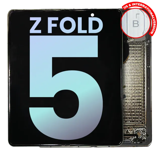 Vnitřní OLED s rámečkem pro Samsung Galaxy Z Fold 5 5G (US & International) (Service Pack) (Cream)