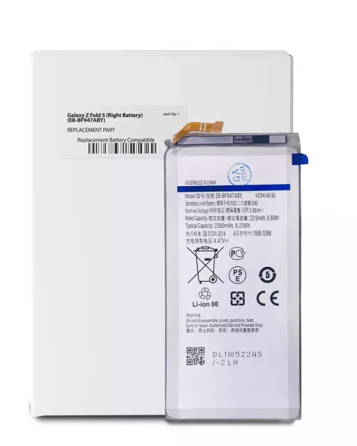 Vedlejší náhradní baterie pro Samsung Galaxy Z Fold 5 (Service Pack)