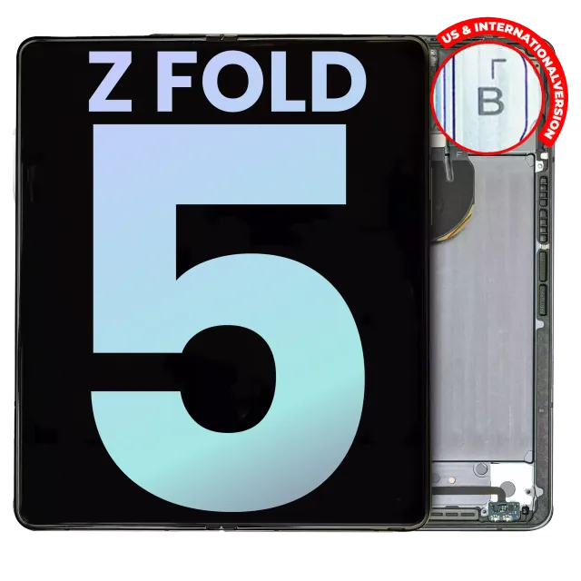 Vnitřní OLED s rámečkem pro Samsung Galaxy Z Fold 5 5G (US & International) (Service Pack) (šedá)