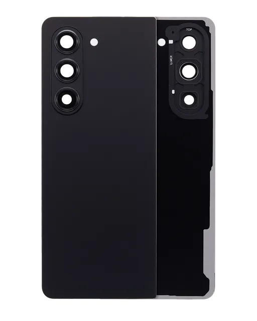 Zadní sklo se sklíčkem kamery pro Samsung Galaxy Z Fold 5 5G (F946) (černá)