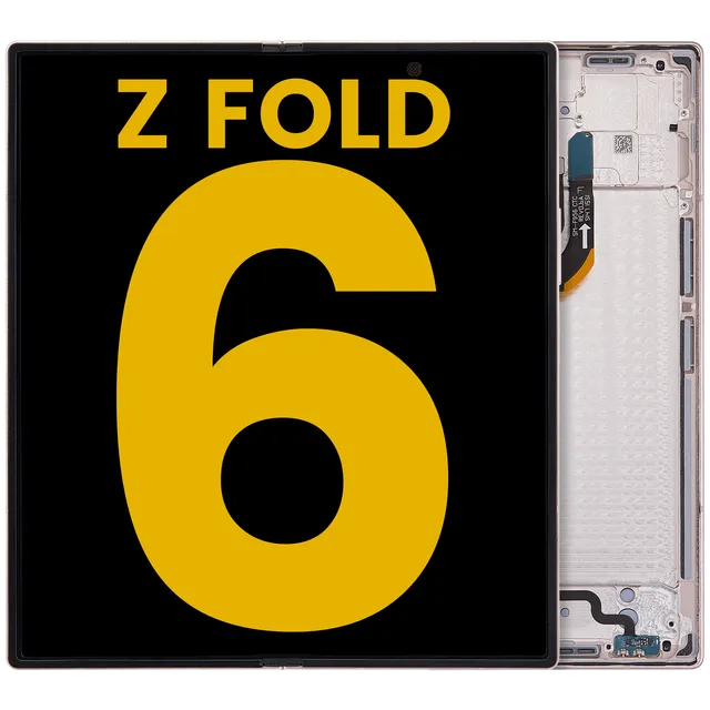 Vnitřní OLED s rámečkem pro Samsung Galaxy Z Fold 6 5G (US & International) (repasovaný) (růžová)