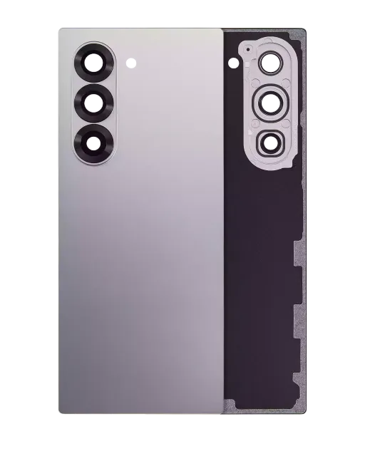 Zadní sklo se sklíčkem kamery pro Samsung Galaxy Z Fold 6 5G (Aftermarket Plus) (Silver Shadow)