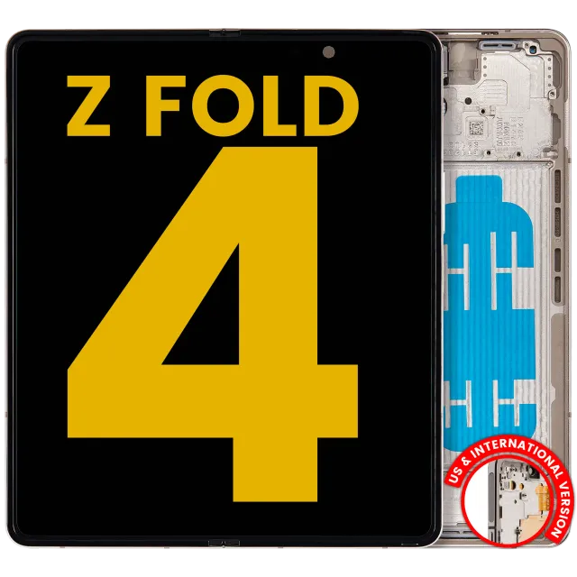 Vnitřní OLED s rámečkem pro Samsung Galaxy Z Fold 4 5G (US & International) (repasovaný) (Beige)