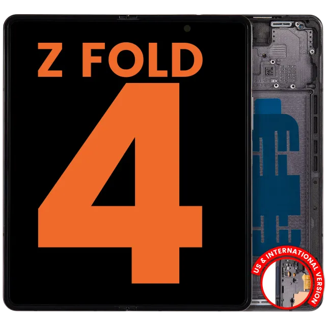 Vnitřní OLED s rámečkem pro Samsung Galaxy Z Fold 4 5G (US & International) (Blemish: Grade D) (černá)