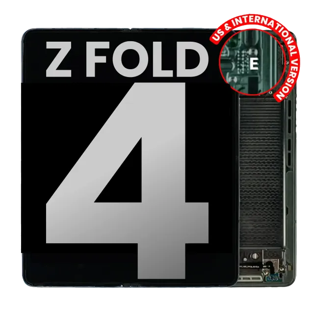 Vnitřní OLED s rámečkem pro Samsung Galaxy Z Fold 4 5G (US & International) (originál z vyřazeného zařízení, stav B/C) (Gray Green)