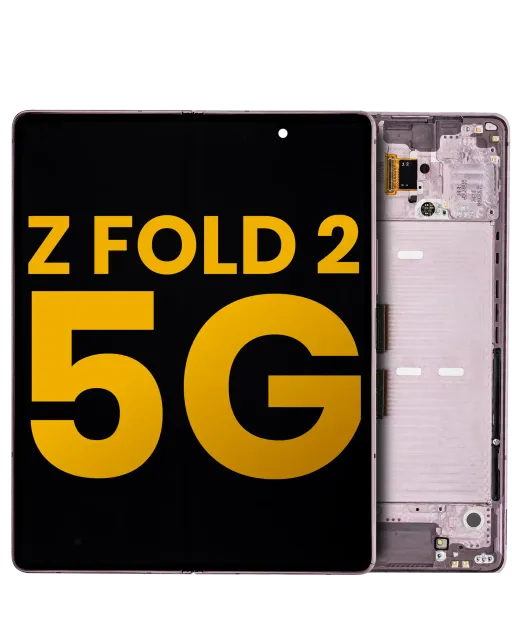 Vnitřní OLED s rámečkem pro Samsung Galaxy Z Fold 2 5G (repasovaný) (Mystic Bronze)
