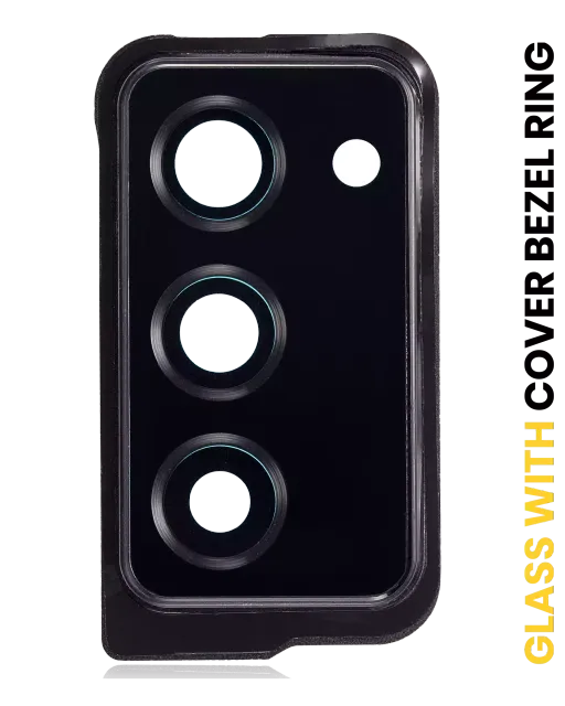 Sklíčko zadní kamery s kryt bezel ring pro Samsung Galaxy Z Fold 2 5G (F916) (Mystic Black)