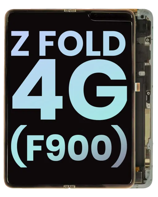 Vnitřní OLED s rámečkem pro Samsung Galaxy Z Fold 4G (F900) (Service Pack) (Cosmos Black)