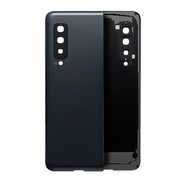 Zadní sklo se sklíčkem kamery pro Samsung Galaxy Z Fold 4G (Cosmo Black)