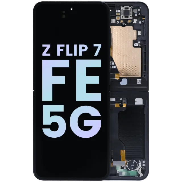 Vnitřní OLED s rámečkem pro Samsung Galaxy Z Flip 7 FE 5G (Service Pack) (černá)