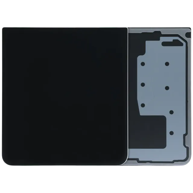 Spodní zadní kryt sklo pro Samsung Galaxy Z Flip 7 5G (Service Pack) (temně černá)