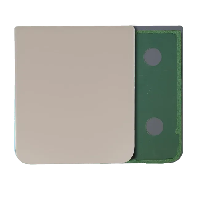 Spodní zadní kryt sklo pro Samsung Galaxy Z Flip 4 (Service Pack) (zlatá)