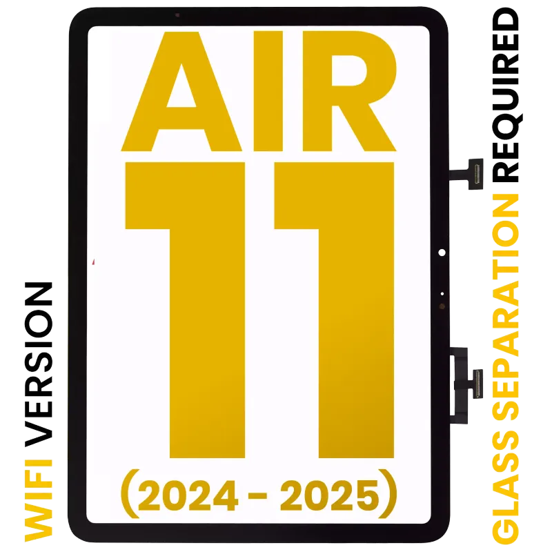 Dotyková vrstva (digitizér) pro iPad Air 11" (2024 / 2025 / 2026) (předinstalovaná OCA, nutné oddělení skla) (Premium) (jen WiFi) (černá)