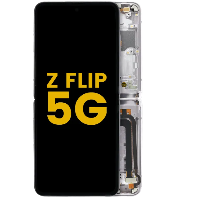 Vnitřní OLED s rámečkem pro Samsung Galaxy Z Flip 5G (US & International Version) (repasovaný) (Mirror Purple)