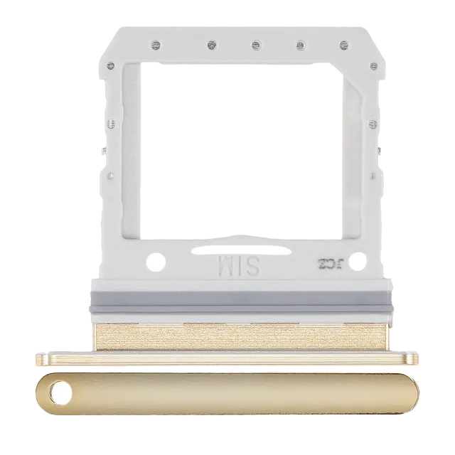 SIM šuplík (jedna SIM) pro Samsung Galaxy Z Flip 4G (F700) / Z Flip 5G (F707) (Mirror Gold)