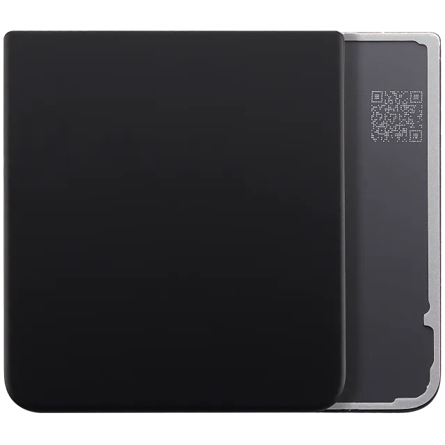Spodní zadní kryt sklo pro Samsung Galaxy Z Flip 3 5G (Aftermarket Plus) (černá)