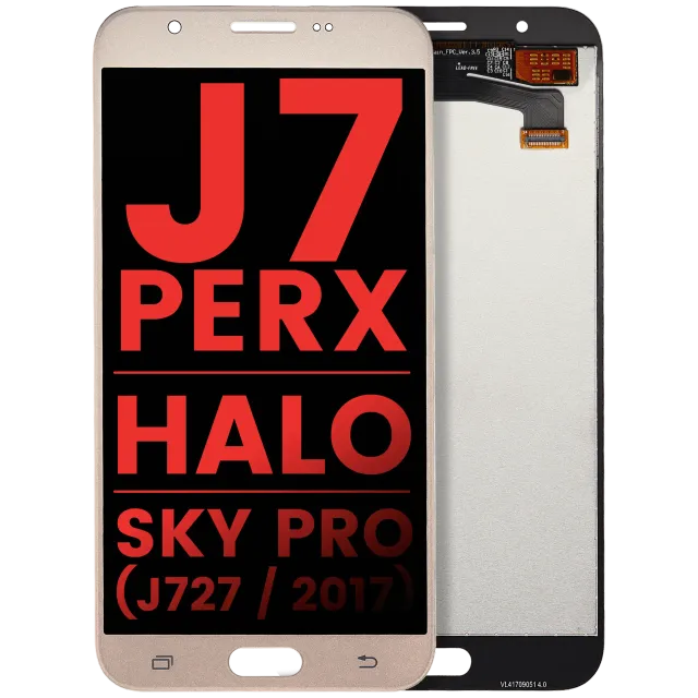 LCD displej bez rámečku pro Samsung Galaxy J7 Perx / Halo / Sky Pro (J727 / 2017) (Aftermarket Plus) (zlatá)