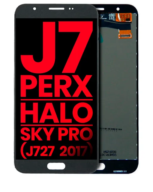 LCD displej bez rámečku pro Samsung Galaxy J7 Perx / Halo / Sky Pro (J727 / 2017) (Aftermarket Plus) (stříbrná / šedá)