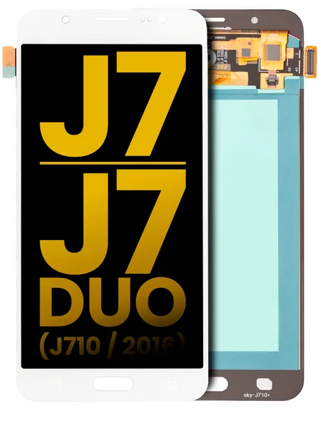 OLED displej bez rámečku pro Samsung Galaxy J7 / J7 Duo (J710 / 2016) (repasovaný) (bílá)
