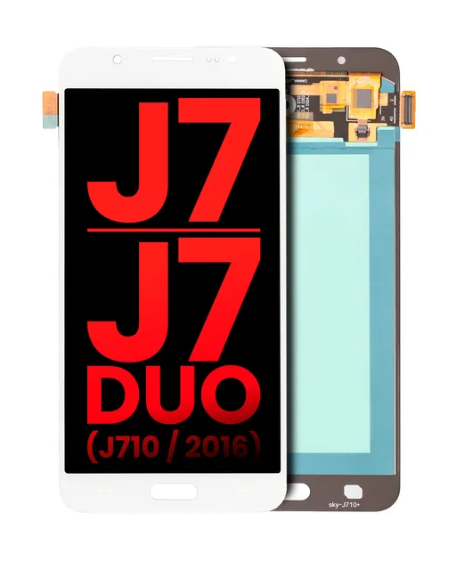 OLED displej bez rámečku pro Samsung Galaxy J7 / J7 Duo (J710 / 2016) (Aftermarket Plus) (bílá)