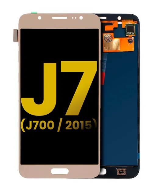 OLED displej bez rámečku pro Samsung Galaxy J7 (J700 / 2015) (repasovaný) (zlatá)