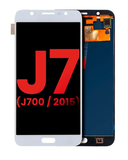 OLED displej bez rámečku pro Samsung Galaxy J7 (J700 / 2015) (Aftermarket Plus) (bílá)