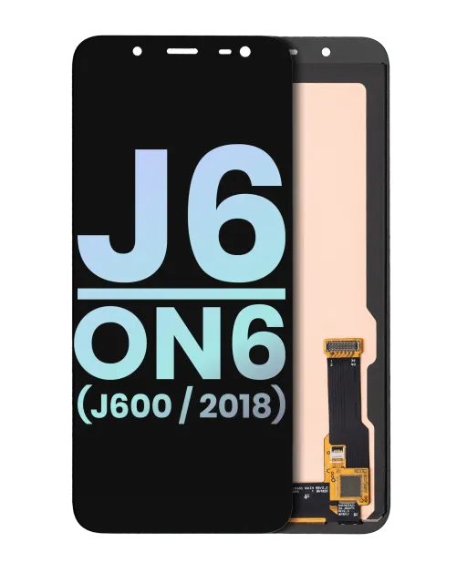 OLED displej bez rámečku pro Samsung Galaxy J6 / On6 (J600 / 2018) (Service Pack) (černá)