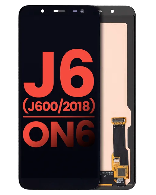 OLED displej bez rámečku pro Samsung Galaxy J6 / On6 (J600 / 2018) (Aftermarket Plus) (černá)