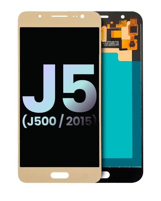 LCD displej bez rámečku pro Samsung Galaxy J5 (J500 / 2015) (Service Pack) (zlatá)