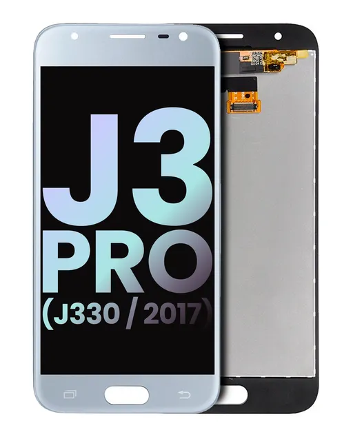 LCD displej bez rámečku pro Samsung Galaxy J3 Pro (J330 / 2017) (Service Pack) (stříbrná)