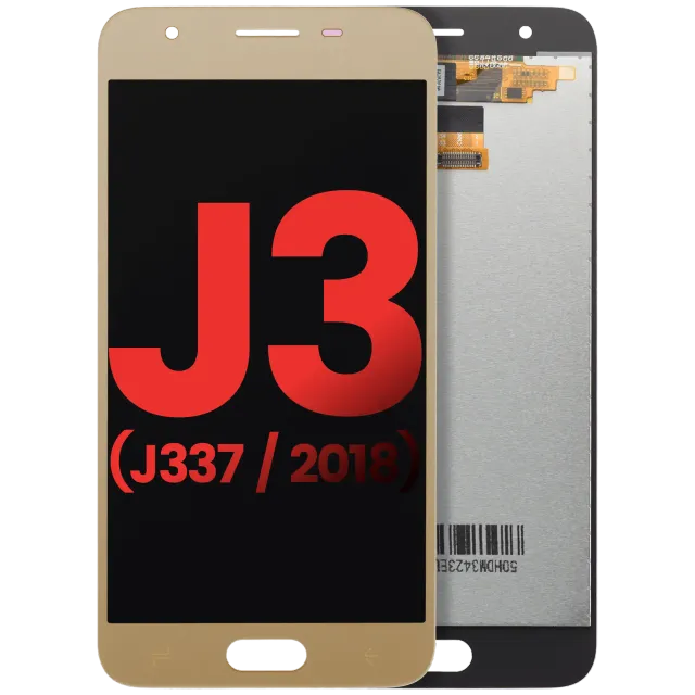 LCD displej bez rámečku pro Samsung Galaxy J3 Star / Aura / Amp Prime 3 (J337 / 2018) (Aftermarket Plus) (zlatá)