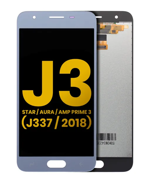 LCD displej bez rámečku pro Samsung Galaxy J3 Star (J337 / 2018) / Aura / Amp Prime 3 (repasovaný) (modrá)