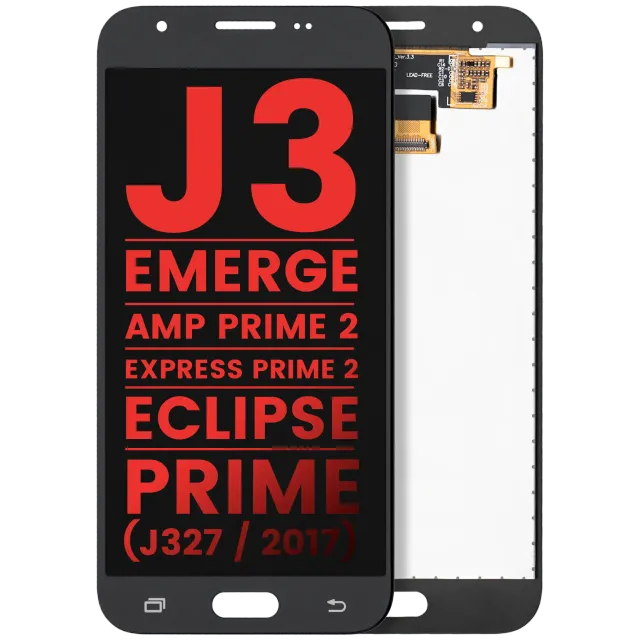 LCD displej bez rámečku pro Samsung Galaxy J3 (J327 / 2017) / Emerge / Amp Prime 2 / Express Prime 2 / Eclipse / Prime (Aftermarket Plus) (černá)