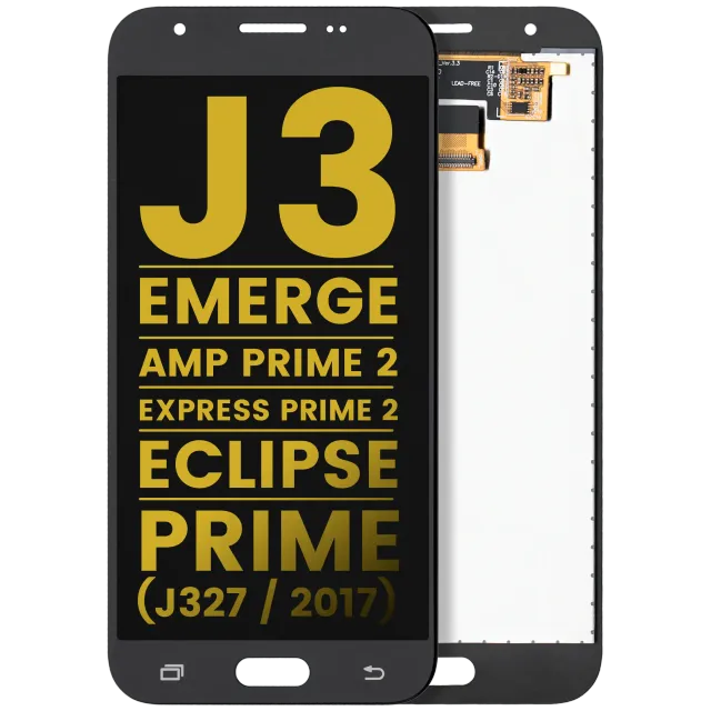 LCD displej bez rámečku pro Samsung Galaxy J3 (J327 / 2017) / Emerge / Amp Prime 2 / Express Prime 2 / Eclipse / Prime (repasovaný) (černá)