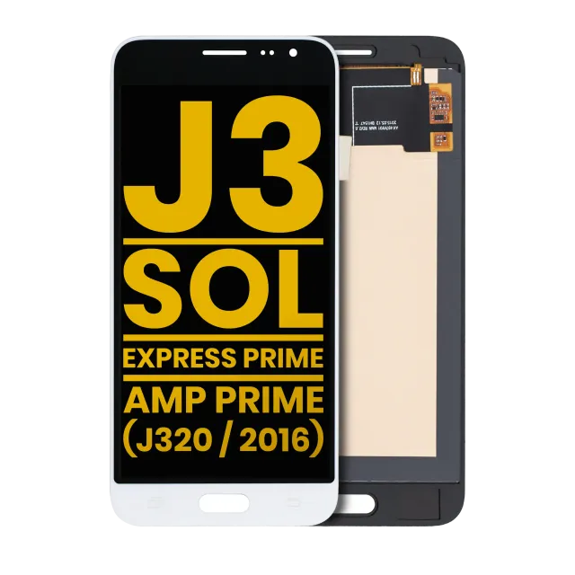 OLED displej bez rámečku pro Samsung Galaxy J3 (J320 / 2016) / Sol 4G / Express Prime / Amp Prime (repasovaný) (bílá)