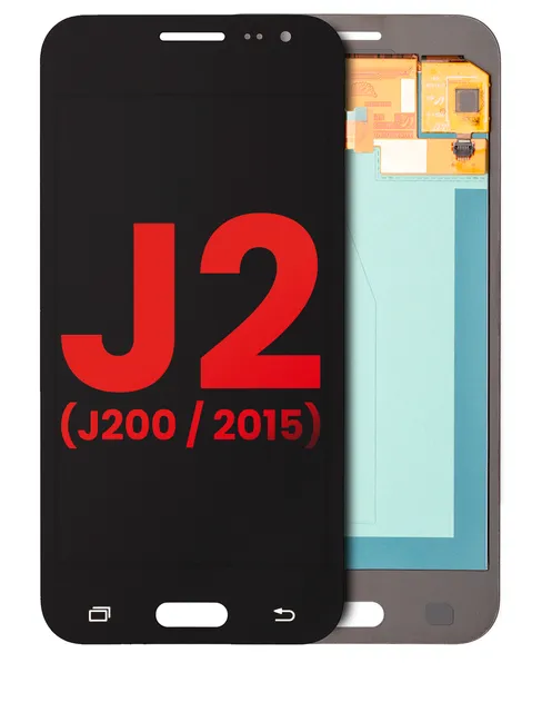 OLED displej bez rámečku pro Samsung Galaxy J2 (J200 / 2015) (Aftermarket Plus) (černá)