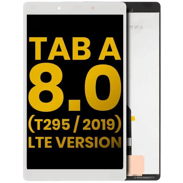 LCD displej bez rámečku pro Samsung Galaxy Tab A 8.0" (2019) (T295) (verze LTE) (repasovaný) (bílá)