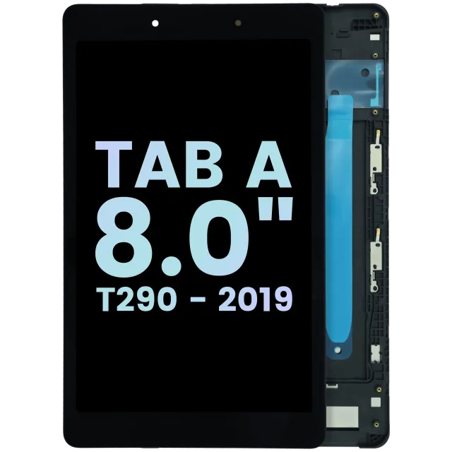 LCD displej s rámečkem pro Samsung Galaxy Tab A 8.0" (2019) (T290) (Service Pack) (černá)