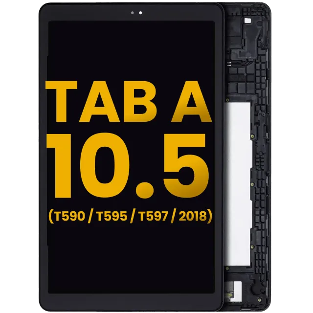 LCD displej s rámečkem pro Samsung Galaxy Tab A 10.5" (2018) (T590 / T595 / T597) (repasovaný) (černá)