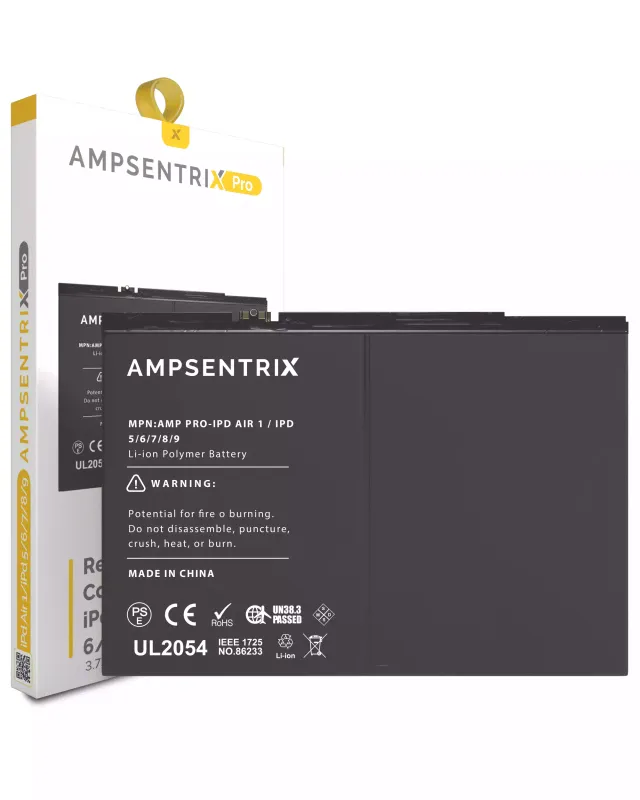 Baterie pro iPad Air 1 / iPad 5 (2017) / iPad 6 (2018) / iPad 7 (2019) / iPad 8 (2020) / iPad 9 (2021) (AmpSentrix Pro)