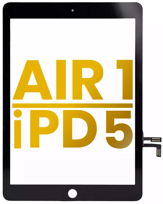 Dotyková vrstva (digitizér) pro iPad Air 1 / iPad 5 (2017) (Home Button Pre-Installed For iPad Air 1) (Premium) (černá)
