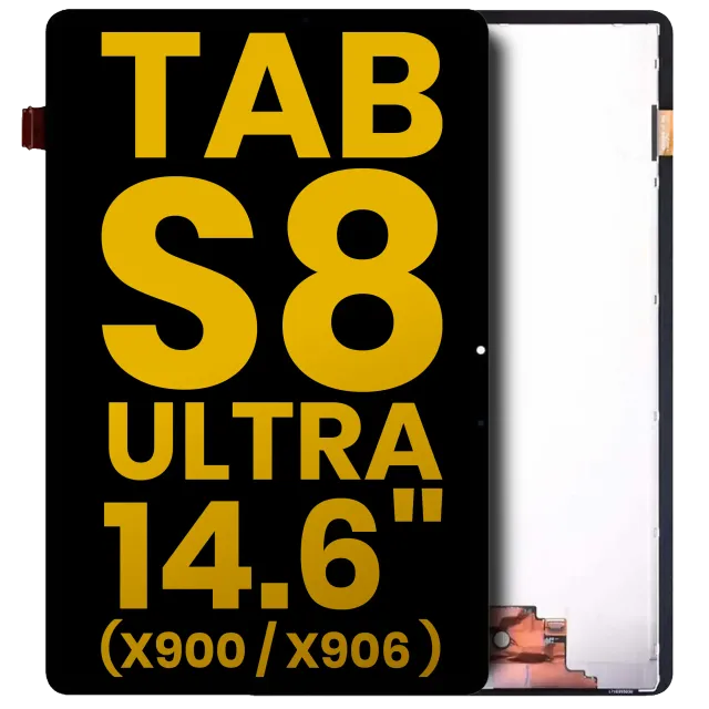 OLED displej bez rámečku pro Samsung Galaxy Tab S8 Ultra 14.6" (2022) (X900 / X906) (repasovaný) (černá)