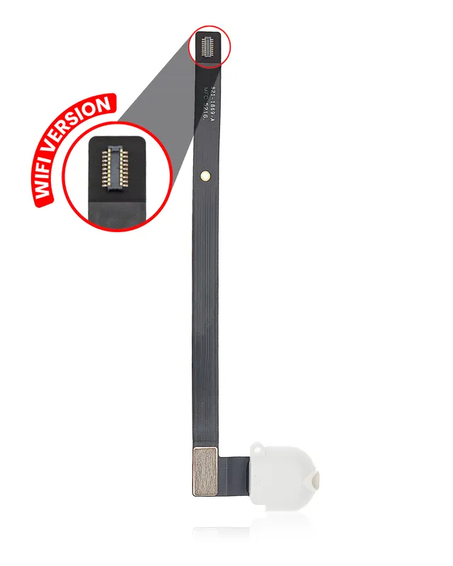 Flex kabel sluchátkového konektoru pro iPad Air 1 / iPad 5 (2017) / iPad 6 (2018) (jen WiFi) (bílá)