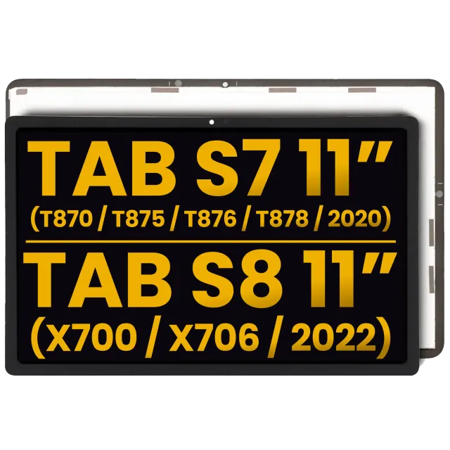 LCD displej bez rámečku pro Samsung Galaxy Tab S7 11" (2020) (T870 / T875 / T876 / T878) / Tab S8 11" (2022) (X700 / X706) (repasovaný) (všechny barvy)
