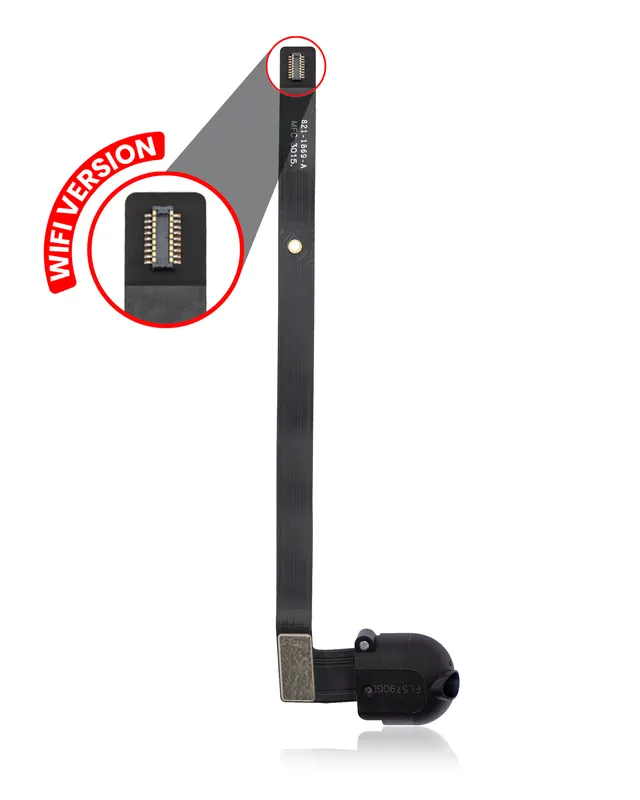 Flex kabel sluchátkového konektoru pro iPad Air 1 / iPad 5 (2017) / iPad 6 (2018) (černá) (jen WiFi)