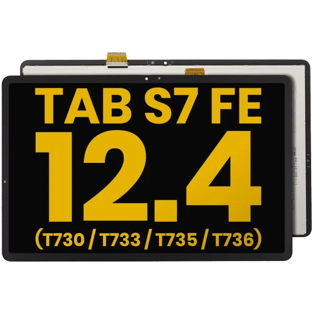 LCD displej bez rámečku pro Samsung Galaxy Tab S7 FE 12.4" (2021) (T730 / T733 / T735 / T736) (repasovaný) (černá)