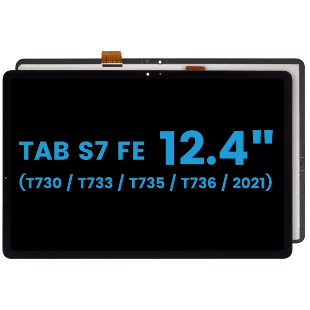LCD displej bez rámečku pro Samsung Galaxy Tab S7 FE 12.4" (2021) (T730 / T733 / T735 / T736) (Aftermarket) (černá)