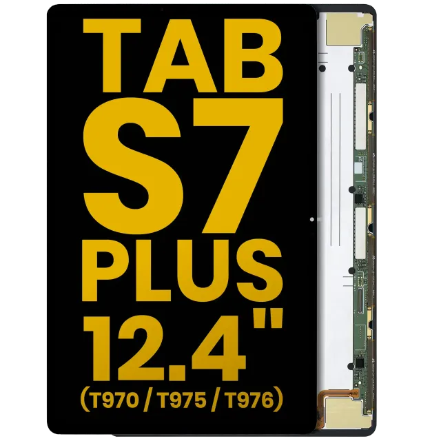OLED displej bez rámečku pro Samsung Galaxy Tab S7 Plus 12.4" (2020) (T970 / T975 / T976) (repasovaný) (černá)